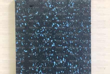 Рулонное резиновое покрытие Регупол Мидл сине-черный 6 мм плотность 850